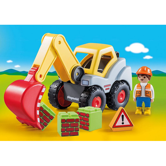 PLAYMOBIL 1.2.3 PALA EXCAVADORA Playmobils