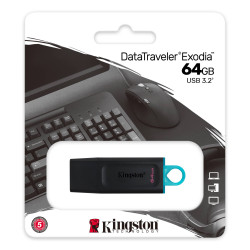 MEMORIA USB 3.2 KINGSTON 64 GB