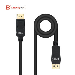 CABLE NANOCABLE DISPLAYPORT 1.4 CERTIFICADO VESA