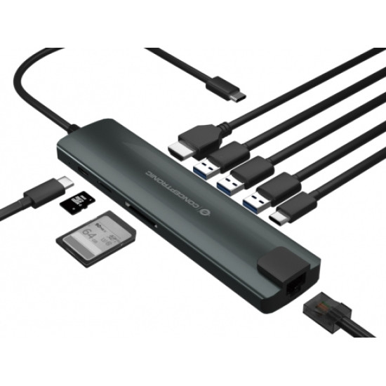 ADAPTADOR CONCEPTRONIC USB TIPO C 9 Convertidores