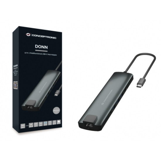 ADAPTADOR CONCEPTRONIC USB TIPO C 9 Convertidores