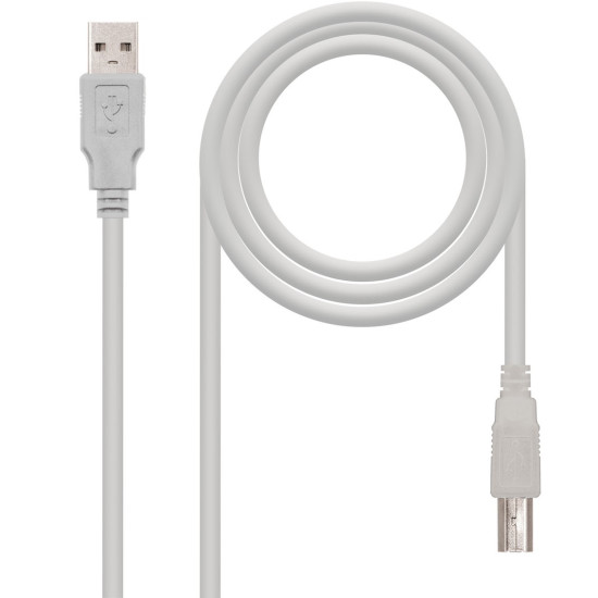 CABLE NANOCABLE CONVERSOR USB - A A USB - B Cable de datos