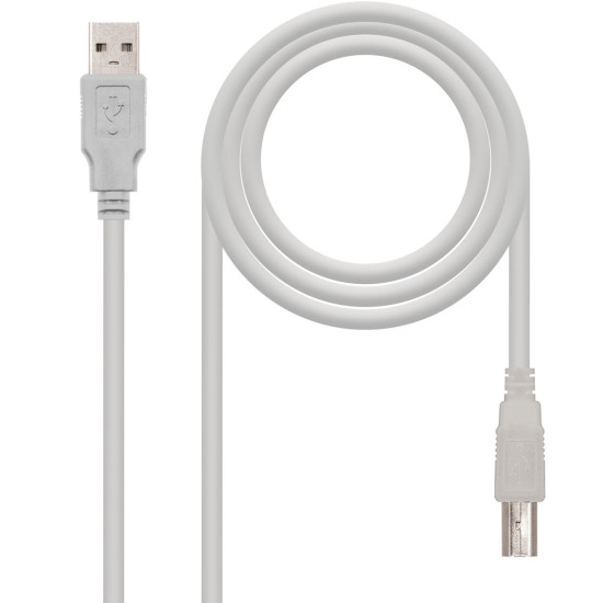 CABLE IMPRESORA NANOCABLE CONVERSOR USB - A A Cable de datos CABLE IMPRESORA NANOCABLE CONVERSOR USB - A A Cable de datos