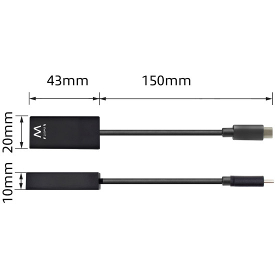 CABLE ADAPTADOR EWENT USB TIPO C Convertidores CABLE ADAPTADOR EWENT USB TIPO C Convertidores