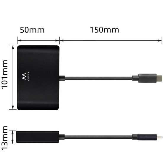 CABLE ADAPTADOR EWENT USB TIPO C Convertidores