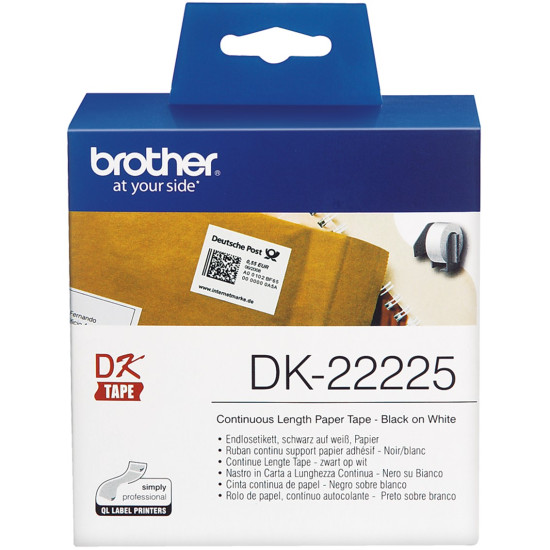ETIQUETAS CINTA CONTINUA BROTHER BLANCA DK22225 Consumibles impresión matricial ETIQUETAS CINTA CONTINUA BROTHER BLANCA DK22225 Consumibles impresión matricial