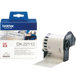 ETIQUETAS PAPEL PRECORTADA BROTHER DK22113 62MM