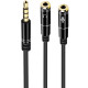 CABLE ADAPTADOR AUDIO EWENT JACK 3.5MM Convertidores CABLE ADAPTADOR AUDIO EWENT JACK 3.5MM Convertidores
