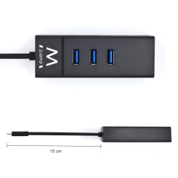 HUB USB EWENT 3 PUERTOS USB
