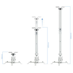 SOPORTE PROYECTOR TECHO TOOQ PJ2012T - W BLANCO