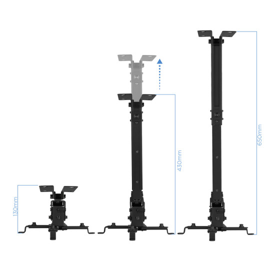 SOPORTE PROYECTOR TECHO TOOQ PJ2012T - B NEGRO Soportes de proyectores SOPORTE PROYECTOR TECHO TOOQ PJ2012T - B NEGRO Soportes de proyectores