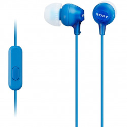 AURICULARES SONY MDR - EX15APB BOTON AZUL MICROFONO