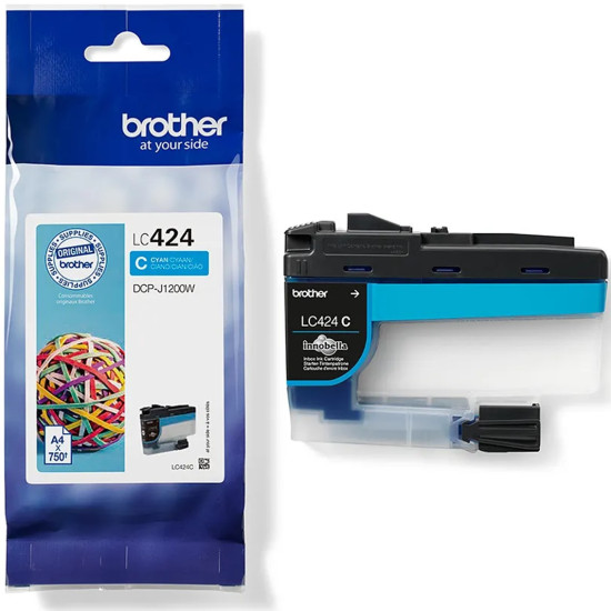 CARTUCHO TINTA BROTHER LC424C CIAN 750 Consumibles impresión de tinta CARTUCHO TINTA BROTHER LC424C CIAN 750 Consumibles impresión de tinta