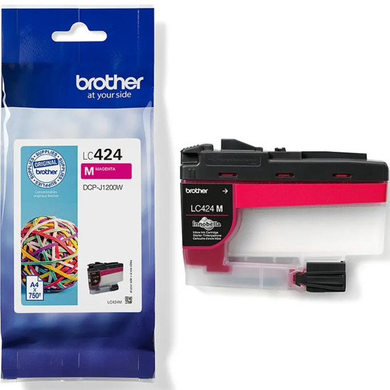 CARTUCHO TINTA BROTHER LC424M MAGENTA 750 Consumibles impresión de tinta CARTUCHO TINTA BROTHER LC424M MAGENTA 750 Consumibles impresión de tinta