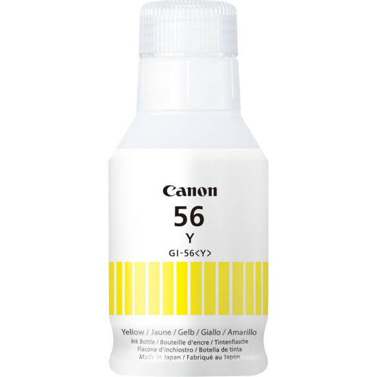 BOTELLA TINTA CANON GI - 56Y AMARILLO 135ML Consumibles impresión de tinta