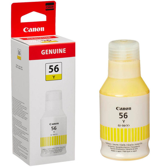 BOTELLA TINTA CANON GI - 56Y AMARILLO 135ML Consumibles impresión de tinta BOTELLA TINTA CANON GI - 56Y AMARILLO 135ML Consumibles impresión de tinta