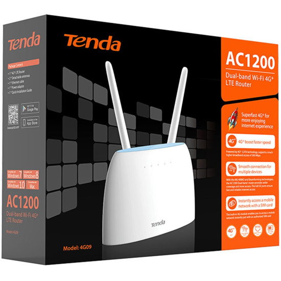 ROUTER WIFI TENDA 4G09 AC1200 DUAL Routers ROUTER WIFI TENDA 4G09 AC1200 DUAL Routers