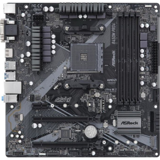 PLACA BASE ASROCK AM4 B450M PRO4 Placas base PLACA BASE ASROCK AM4 B450M PRO4 Placas base