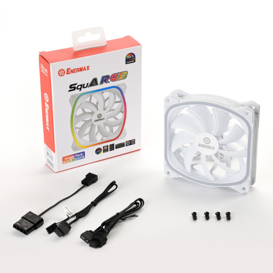 VENTILADOR GAMING ENERMAX SQUA RGB 120 Ventiladores caja VENTILADOR GAMING ENERMAX SQUA RGB 120 Ventiladores caja