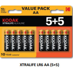 BLISTER PILAS KODAK ALCALINA XTRALIFE AA