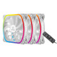 VENTILADOR GAMING ENERMAX SQUA RGB BLANCO Ventiladores caja VENTILADOR GAMING ENERMAX SQUA RGB BLANCO Ventiladores caja