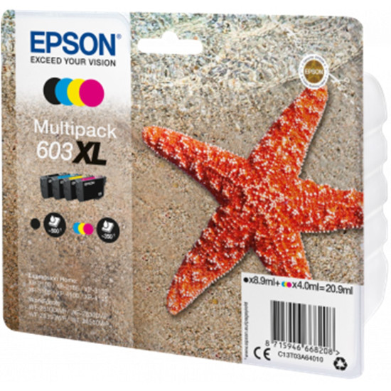 MULTIPACK CARTUCHO TINTA EPSON 603XL C13T03A64010 Consumibles impresión de tinta