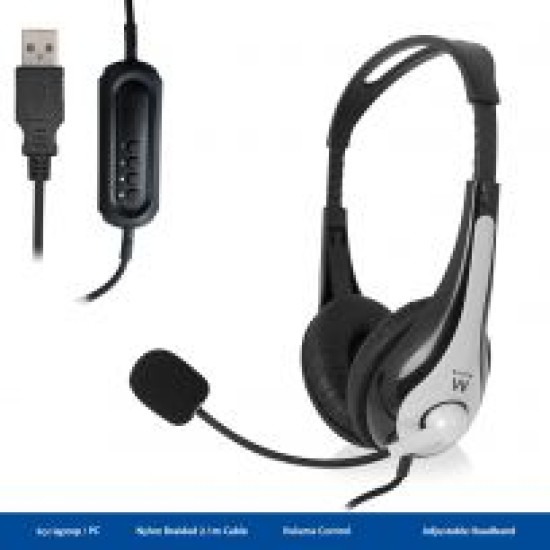 AURICULAR EWENT EW3565 CON MICROFONO Auriculares AURICULAR EWENT EW3565 CON MICROFONO Auriculares
