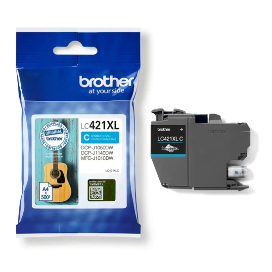 CARTUCHO TINTA BROTHER LC421XLC CIAN 500 Consumibles impresión de tinta CARTUCHO TINTA BROTHER LC421XLC CIAN 500 Consumibles impresión de tinta