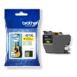 CARTUCHO TINTA BROTHER LC421XLY AMARILLO 500