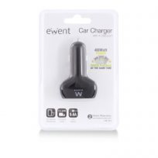 CARGADOR COCHE EWENT EW1354 4 PUERTOS Cargadores para móviles CARGADOR COCHE EWENT EW1354 4 PUERTOS Cargadores para móviles