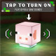 LAMPARA PALADONE MINECRAFT CERDITO MUSICA INCORPORADA Lampara merchandising