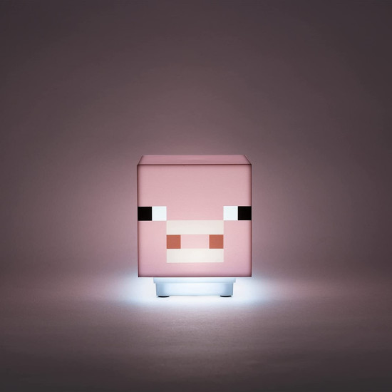 LAMPARA PALADONE MINECRAFT CERDITO MUSICA INCORPORADA Lampara merchandising