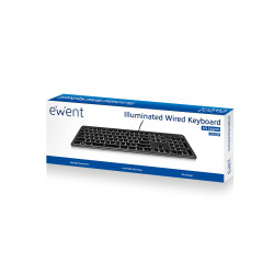 TECLADO USB MULTIMEDIA EWENT EW3269 CON