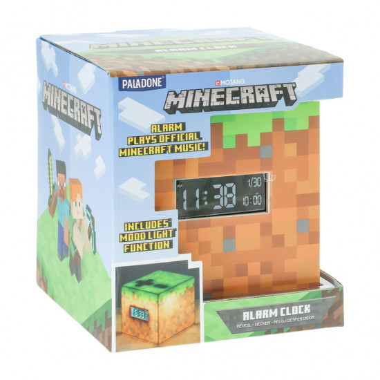 LAMPARA DESPERTADOR PALADONE MINECRAFT BLOQUE Lampara merchandising