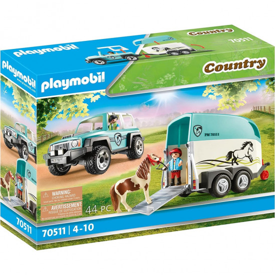 PLAYMOBBIL COCHE CON REMOLQUE PONIS Playmobils