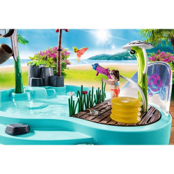 PLAYMOBIL PISCINA DIVERTIDA CON ROCIADOR AGUA