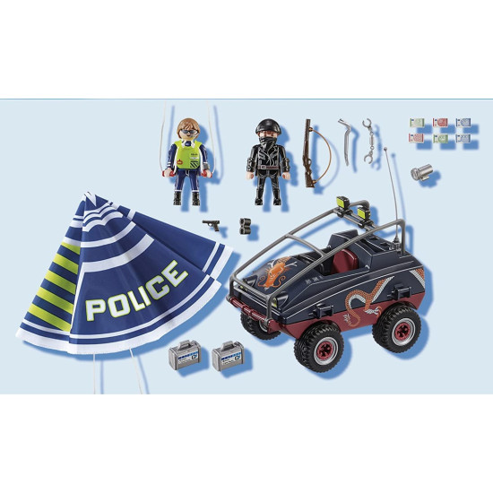 PLAYMOBIL POLICIA PARACAIDAS: PERSECUCION DEL VEHICULO Playmobils PLAYMOBIL POLICIA PARACAIDAS: PERSECUCION DEL VEHICULO Playmobils