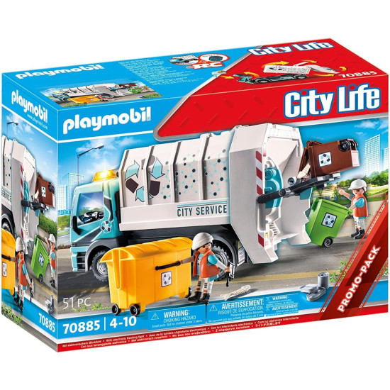 PLAYMOBIL CITY LIFE CAMION BASURA CON Playmobils