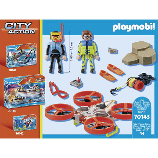 RESCATE MARITIMO: BUZO CON DRON RESCATE Playmobils
