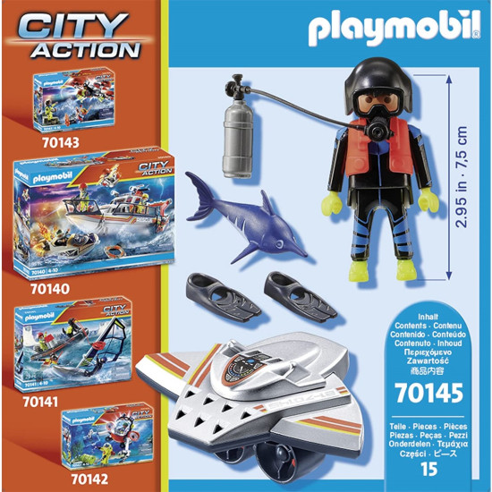 PLAYMOBIL MARITIMO : SCOOTER BUCEO EN Playmobils PLAYMOBIL MARITIMO : SCOOTER BUCEO EN Playmobils
