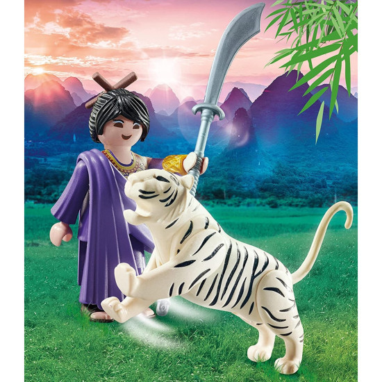 PLAYMOBIL LUCHADORA ASIATICA CON TIGRE Playmobils PLAYMOBIL LUCHADORA ASIATICA CON TIGRE Playmobils