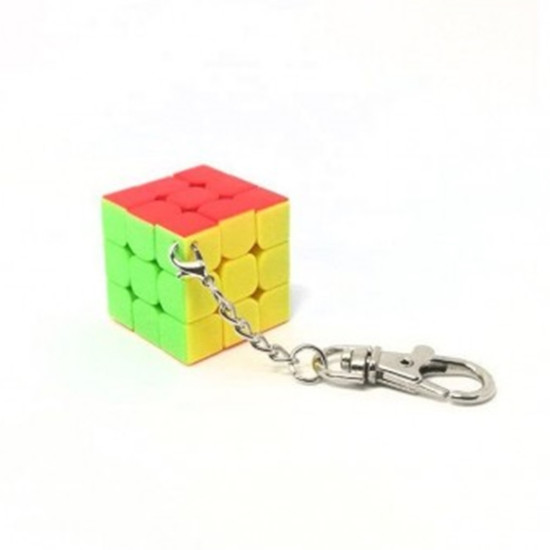 CUBO RUBIK QIYI LLAVERO 3X3 PLANO Llaveros