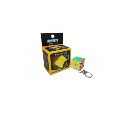 CUBO RUBIK QIYI LLAVERO 3X3 PLANO Llaveros