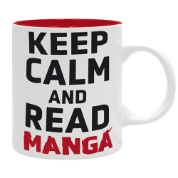 TAZA KEEP CALM AND READ MANGA