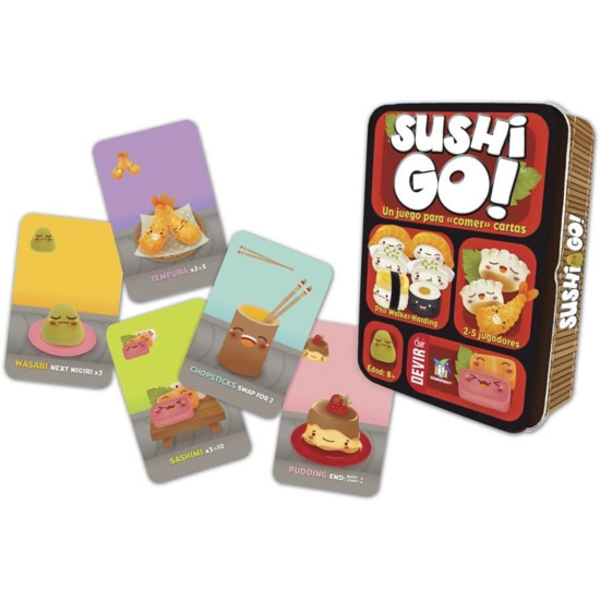 JUEGO MESA DEVIR SUSHI GO PEGI Juegos de mesa JUEGO MESA DEVIR SUSHI GO PEGI Juegos de mesa