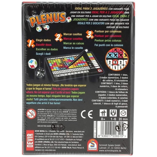 JUEGO MESA DEVIR PLENUS PEGI 8 Juegos de mesa JUEGO MESA DEVIR PLENUS PEGI 8 Juegos de mesa