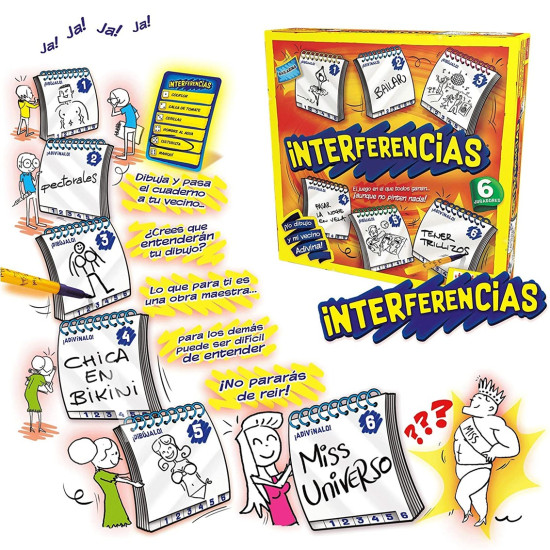 JUEGO MESA INTERFERENCIAS GRANDE 6 JUGADORES Juegos de mesa JUEGO MESA INTERFERENCIAS GRANDE 6 JUGADORES Juegos de mesa