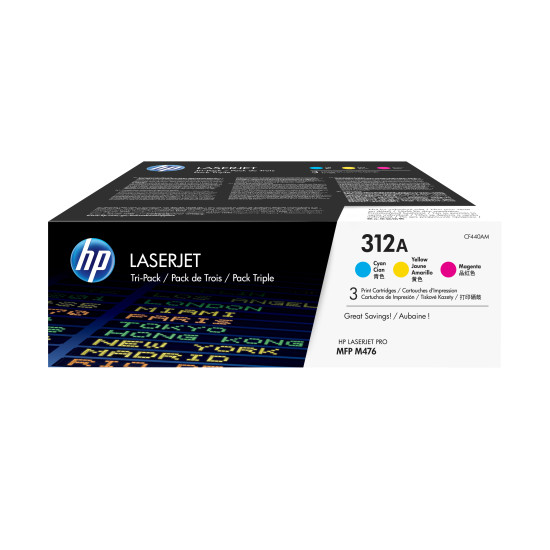 MULTIPACK HP 312A CIAN MAGENTA AMARILLO Consumibles impresión láser