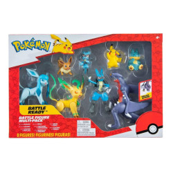 PACK 8 FIGURAS POKEMON BATALLA REGION