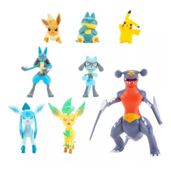 PACK 8 FIGURAS POKEMON BATALLA REGION